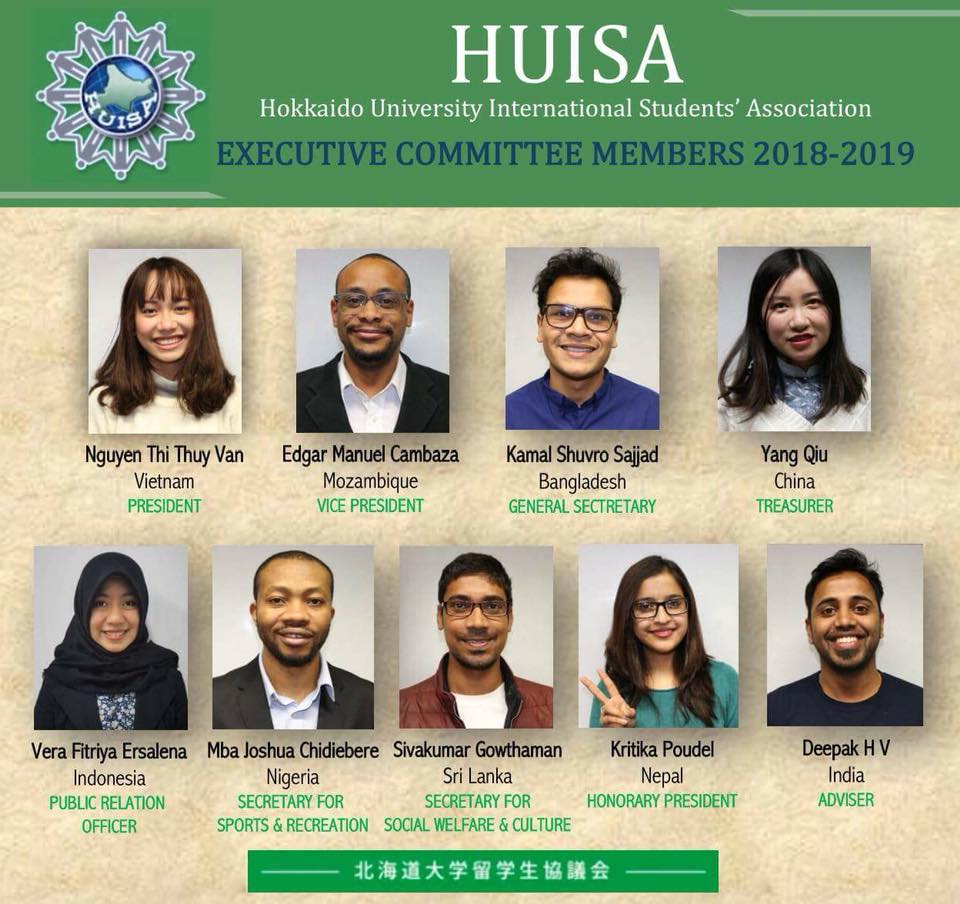 HUISA executive committee 2018-19